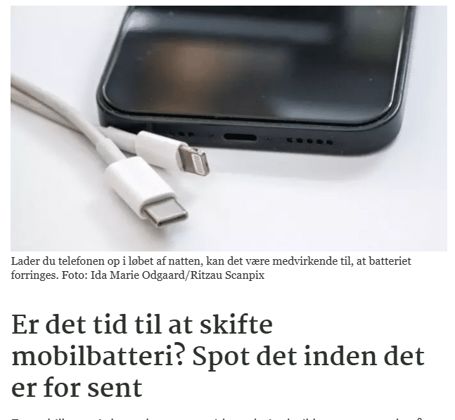 Faglige Seniorer: Er det tid til at skifte mobilbatteri? Spot det inden det er for sent 30
